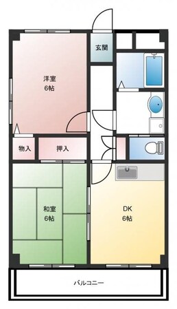 サンパレス六甲の物件間取画像